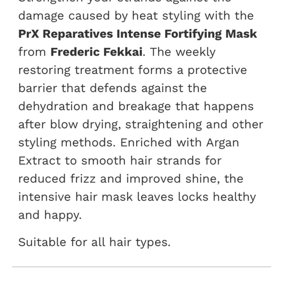 Frederic Fekkai PrX Reparatives Intense Fortifying Mask - Picture 2 of 11